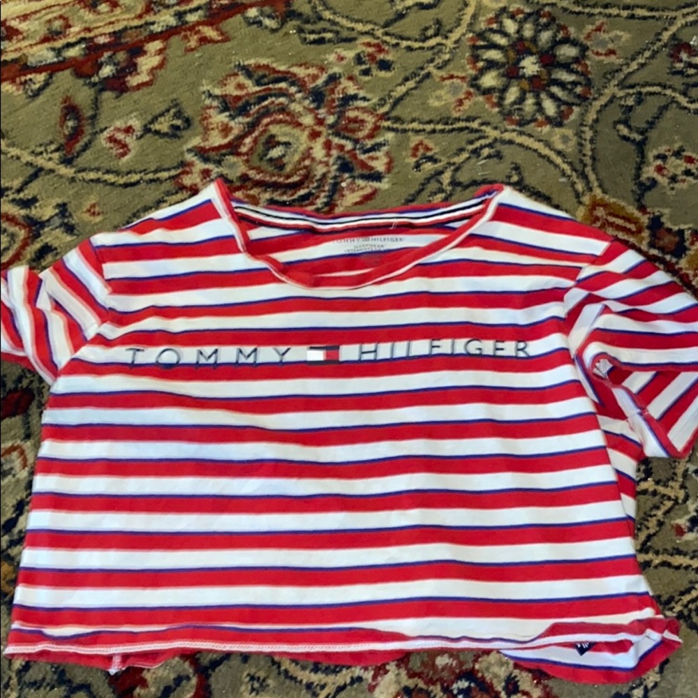tommy hilfiger sleep wear crop top